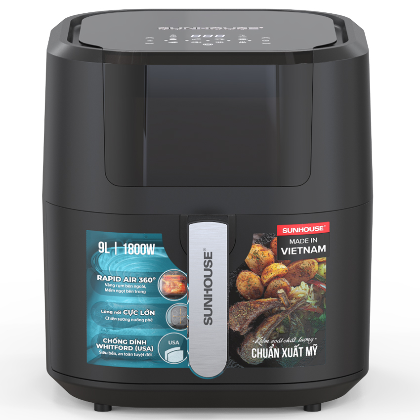 Nồi Chiên Không Dầu 9L Sunhouse SHD4082