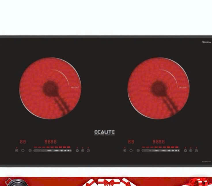 Bếp điện 2 vùng nấu Ecalite EL-MK271R
